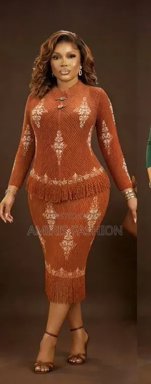 Brown Beautiful Quality Myiaky Gown