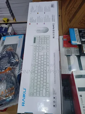 Raiku Lk200 Wired Keyboard Mouse Combo White Usb Set