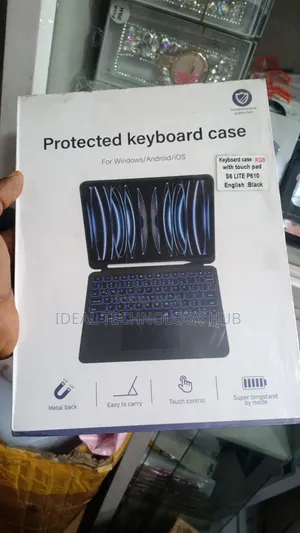 Bluetooth Keyboard Case for Samsung Galaxy Tab S6lite With RGB Light