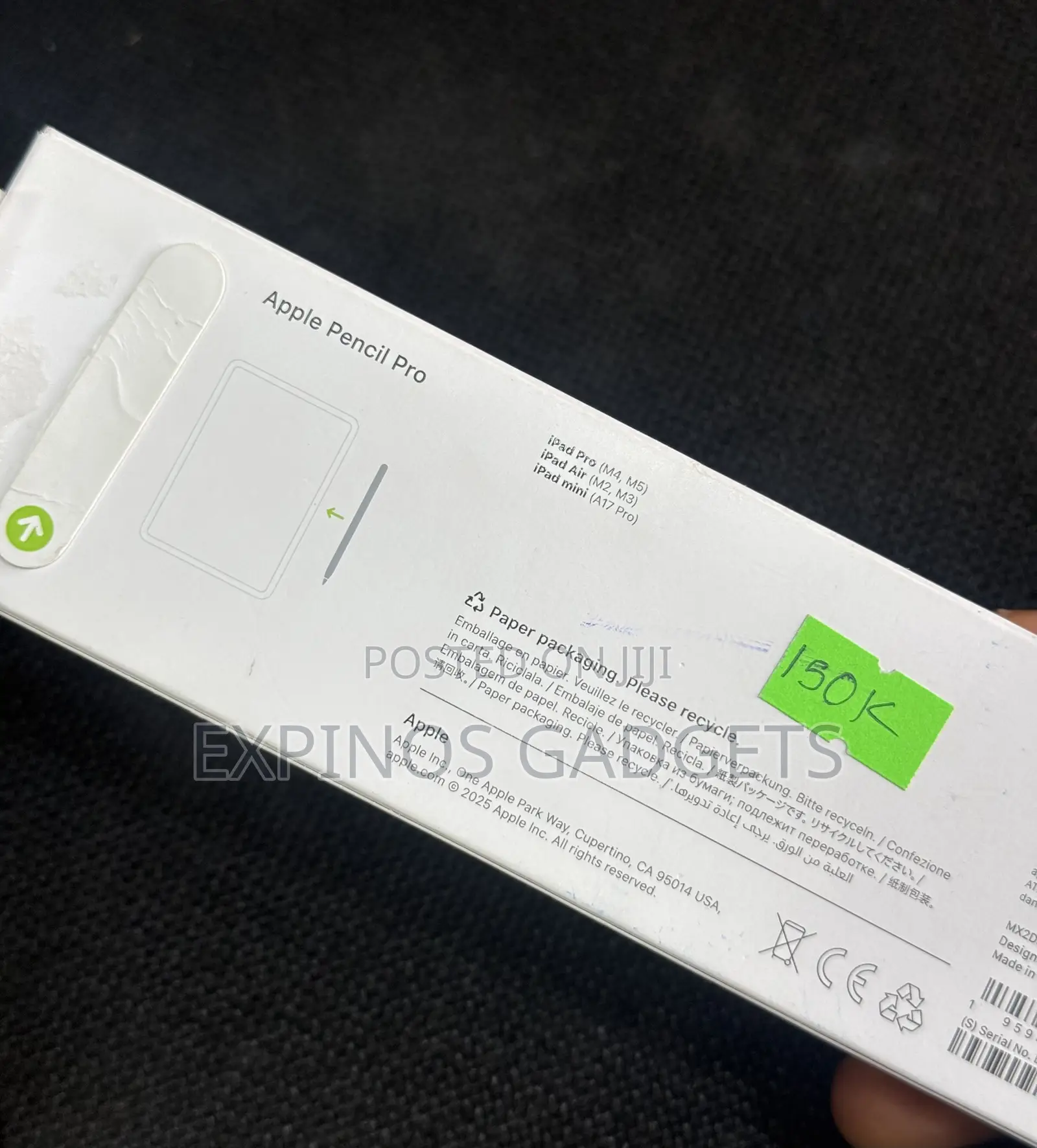 Open Box Apple Pencil Pro.