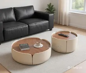 Modern Center Table Set With Nesting Design