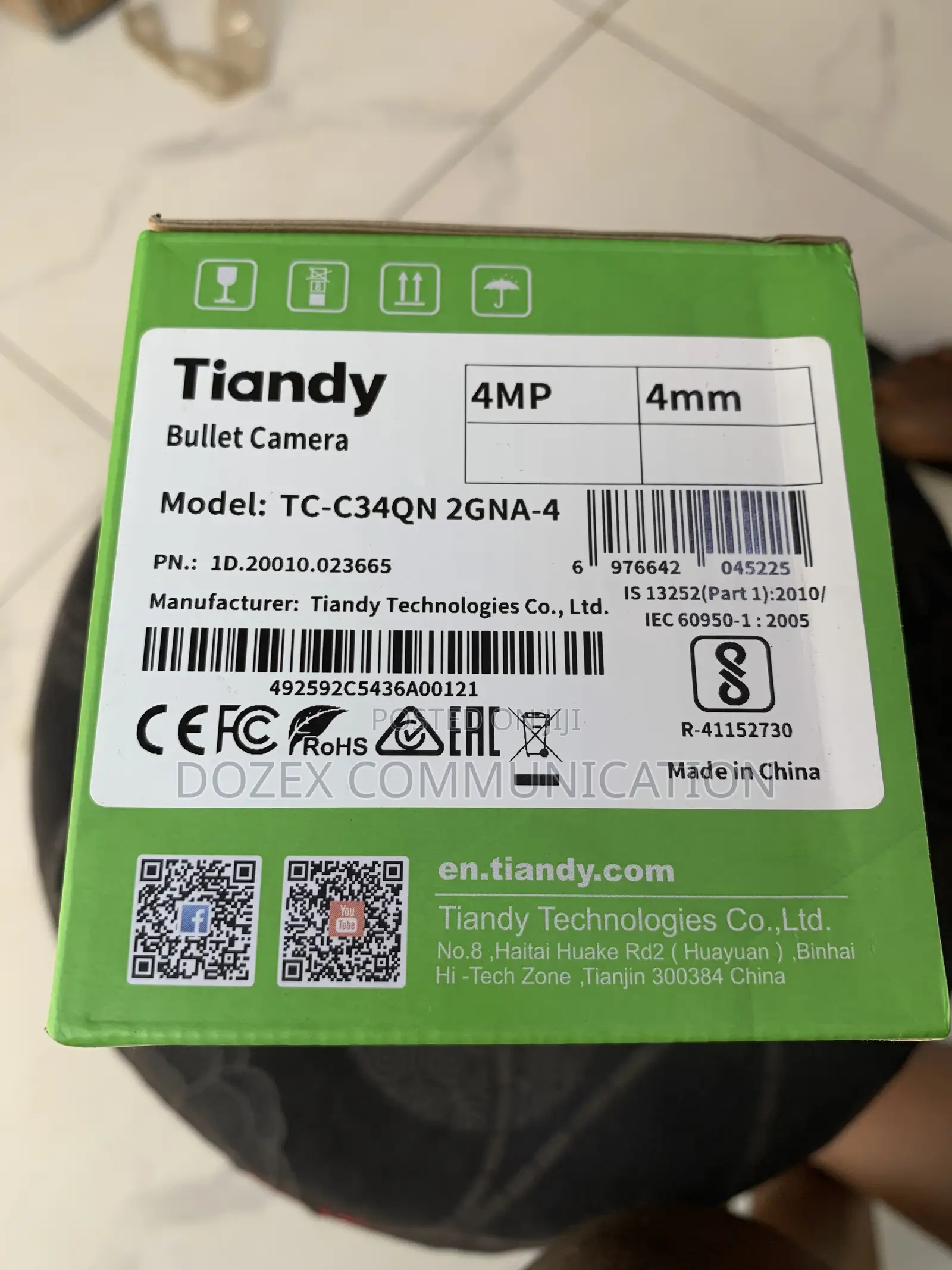 Tiandy 4mp Outdoor Camera