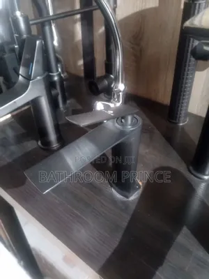 Grey Hot and Cold Basin Mixer Tap
