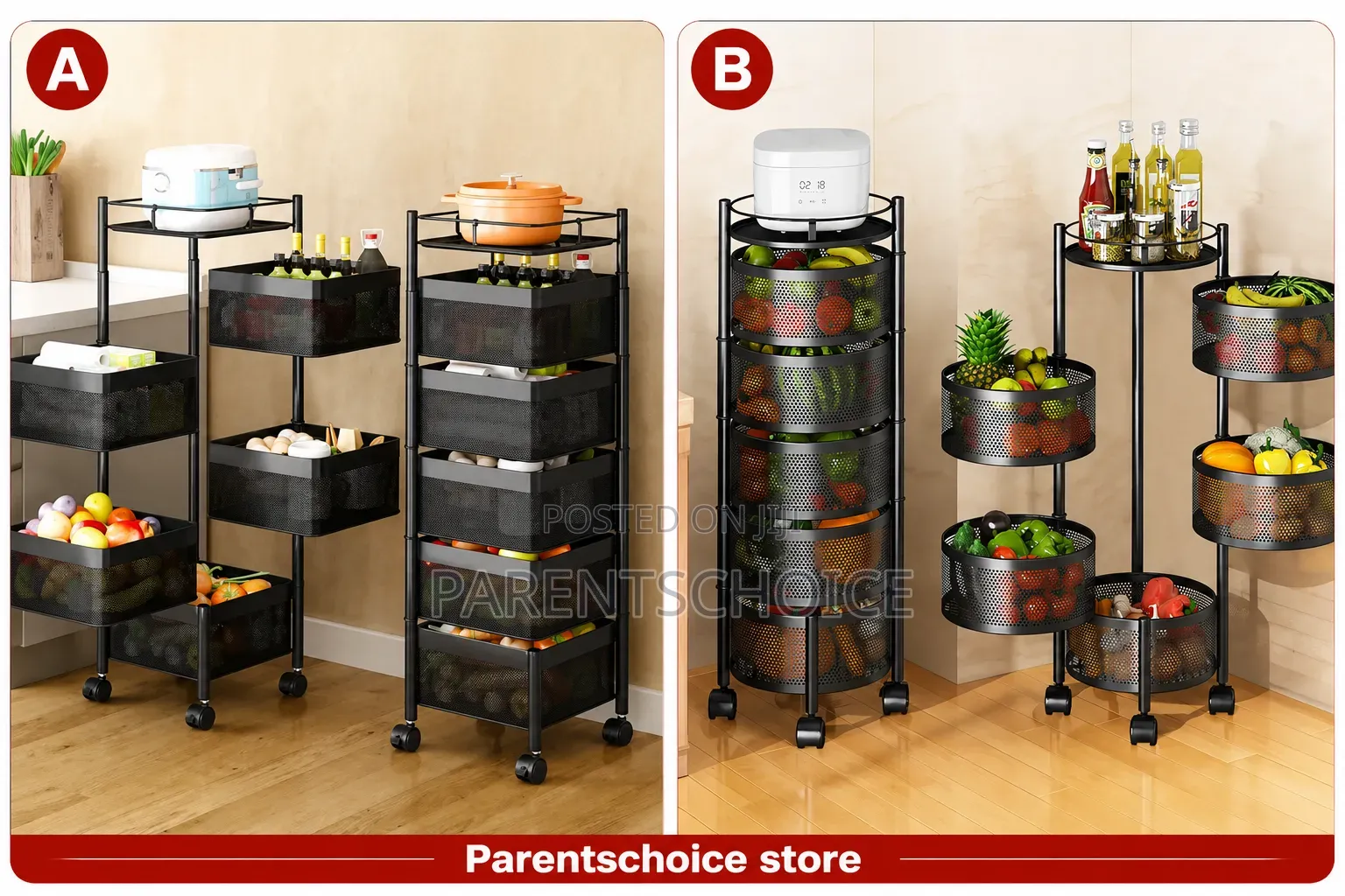 Multi-Tier Kitchen Storage Rack
