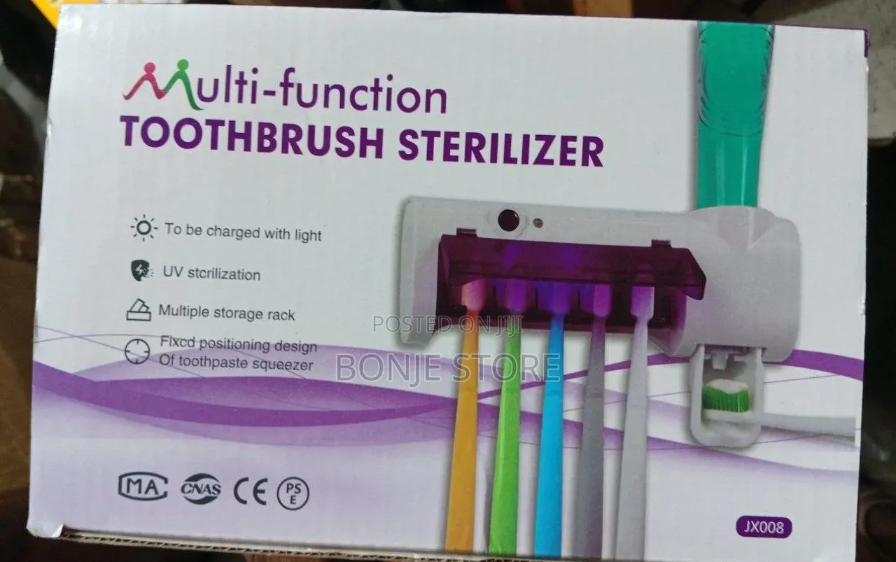 Rechargeable Toothbrush Sterilizer With Toothpaste Dispenser