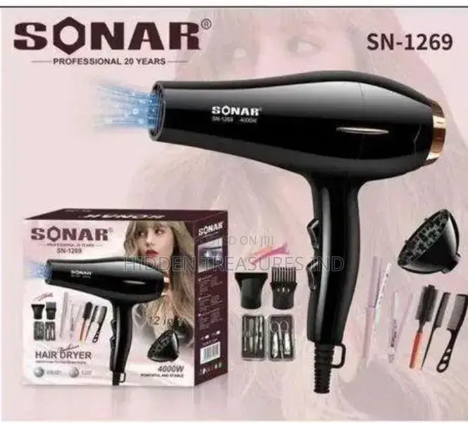 Sonar Professional Hair Dryer-12 in 1 Set