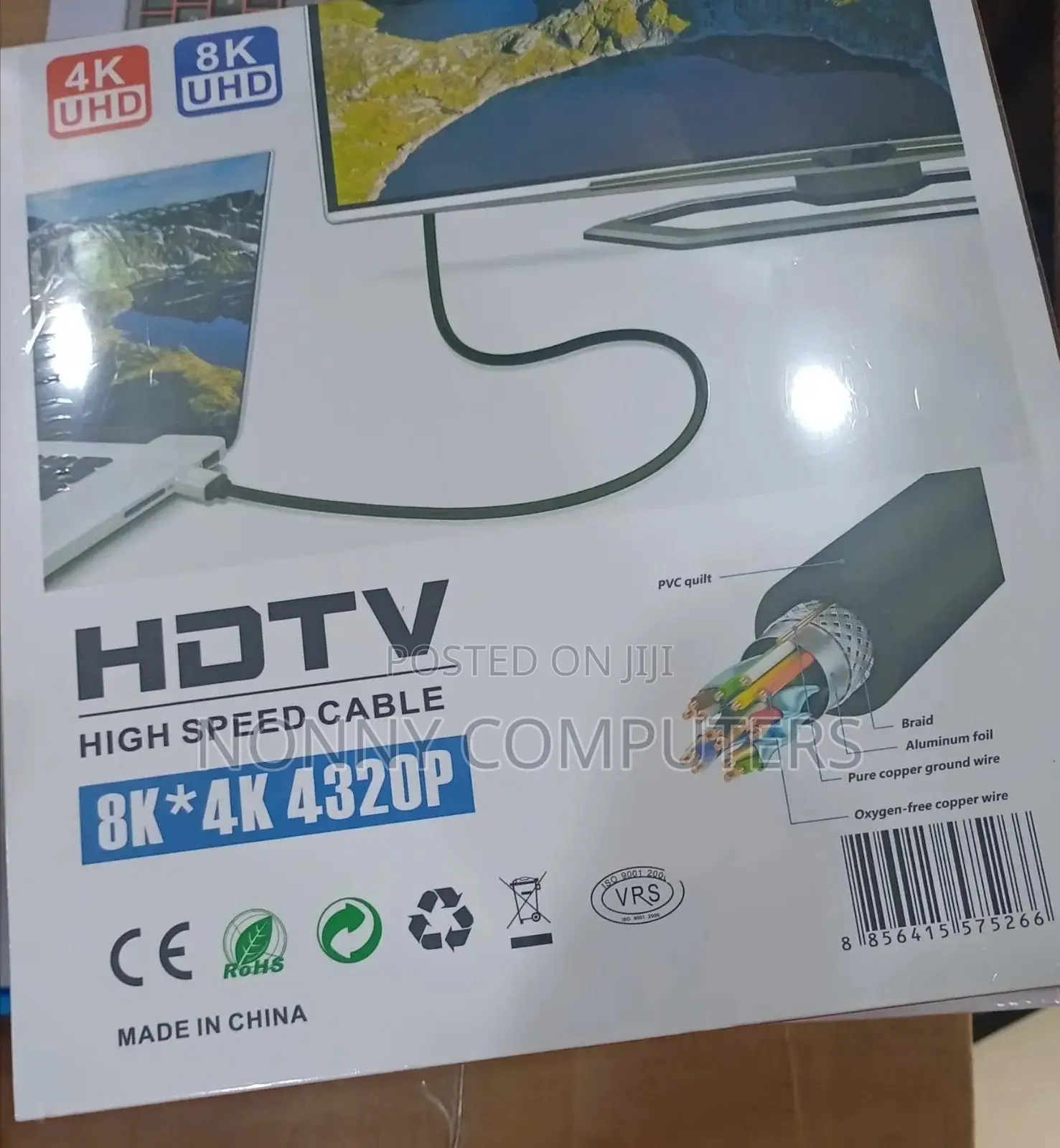 20m High-Speed Hdmi 2.1 Cable Uhd Gold-Plated