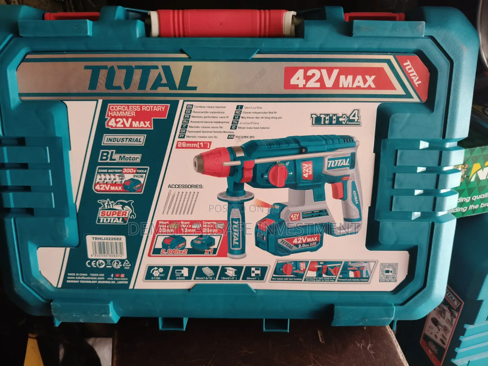 Total Cordless Rotary Hammer 42v.Max(Bl Motor)