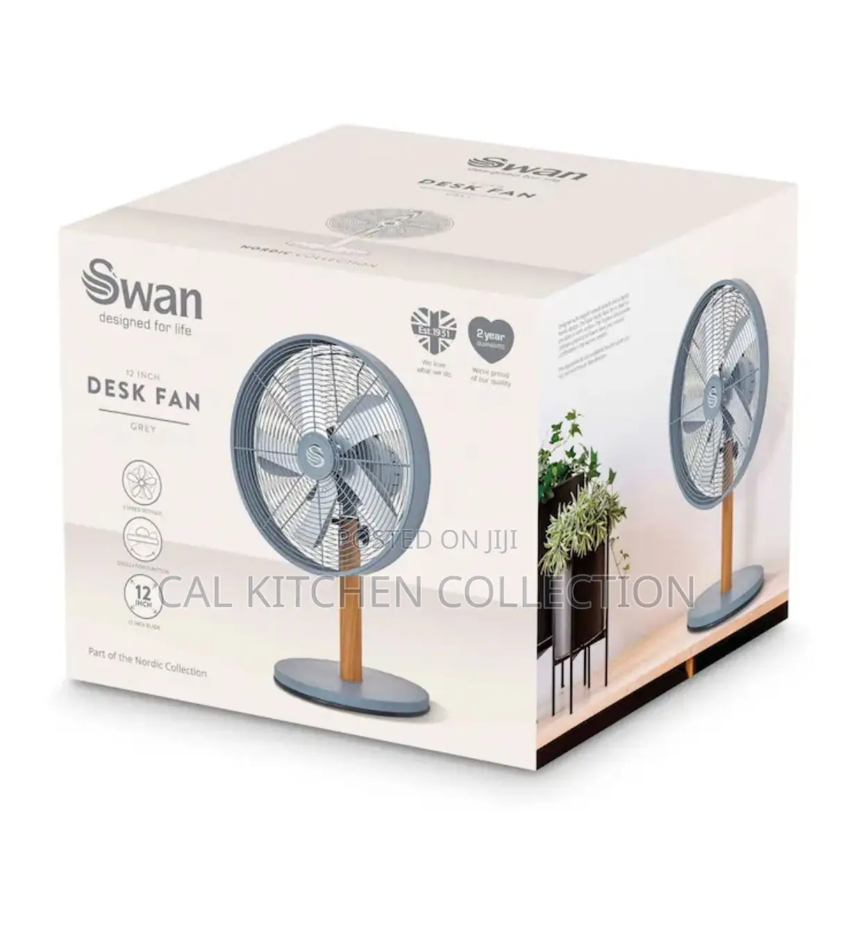 Swan Nordic 12 Inch Desk Fan