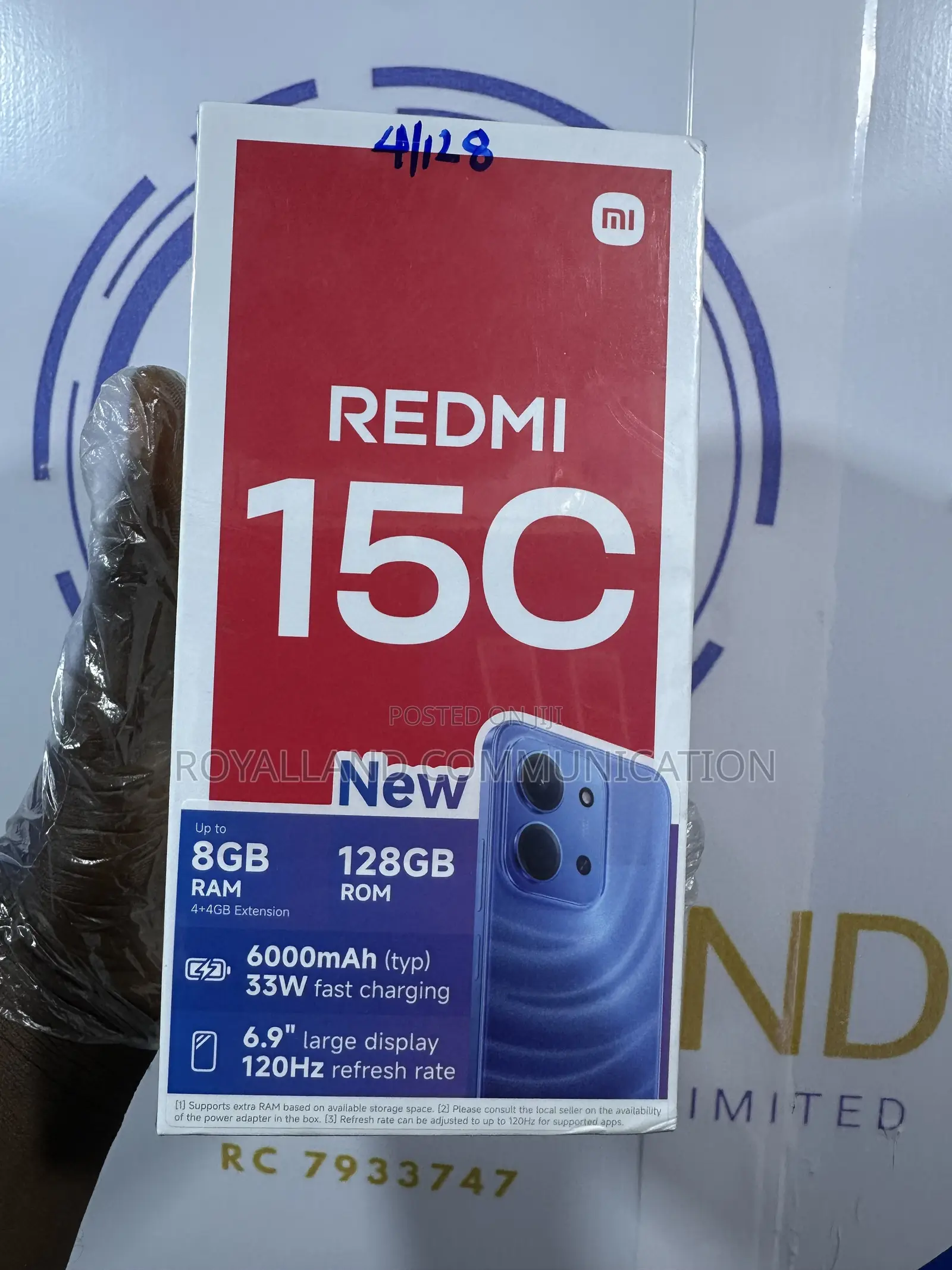 New Xiaomi Redmi 15C 4G 128 GB Blue