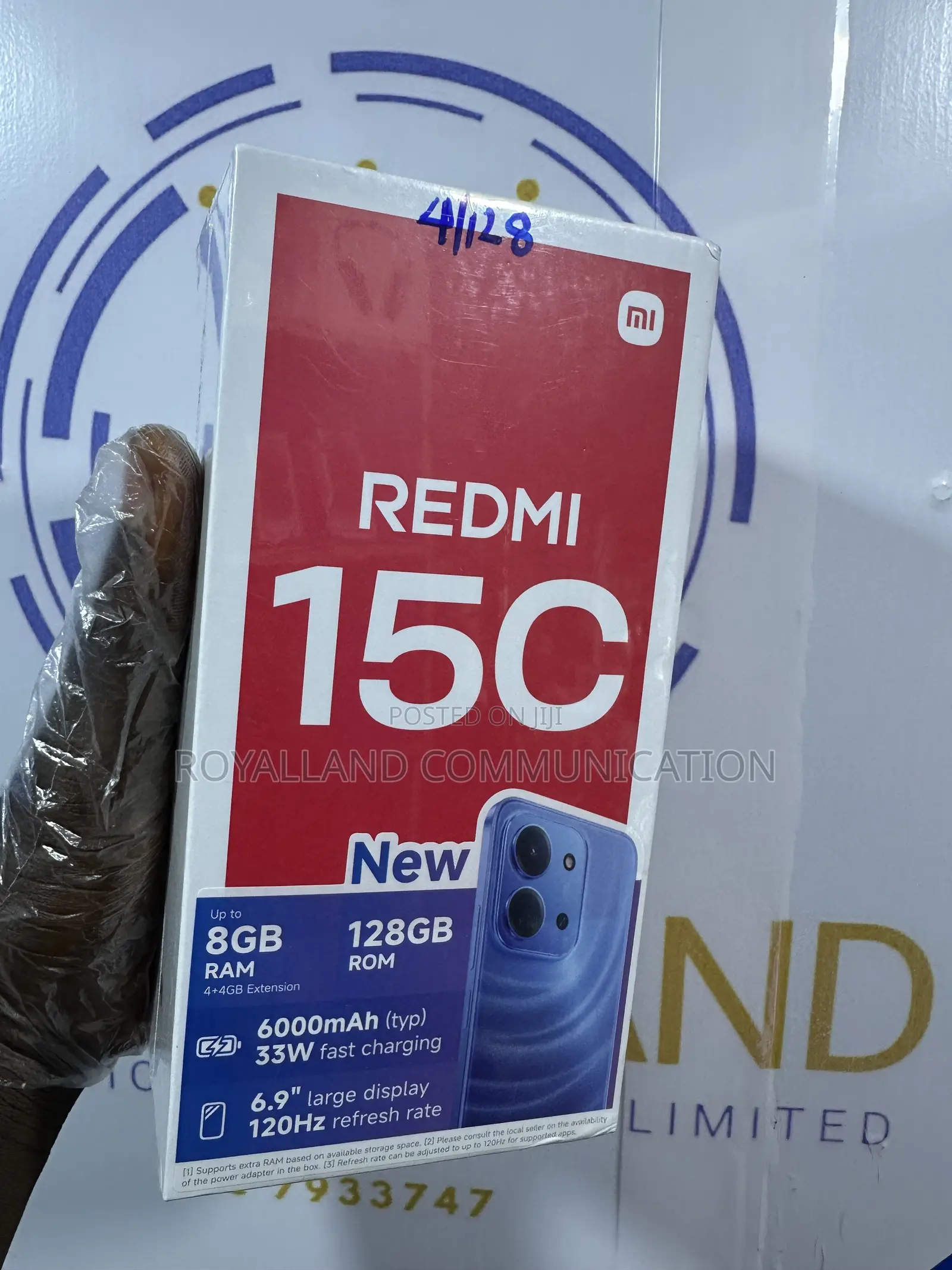 New Xiaomi Redmi 15C 4G 128 GB Blue