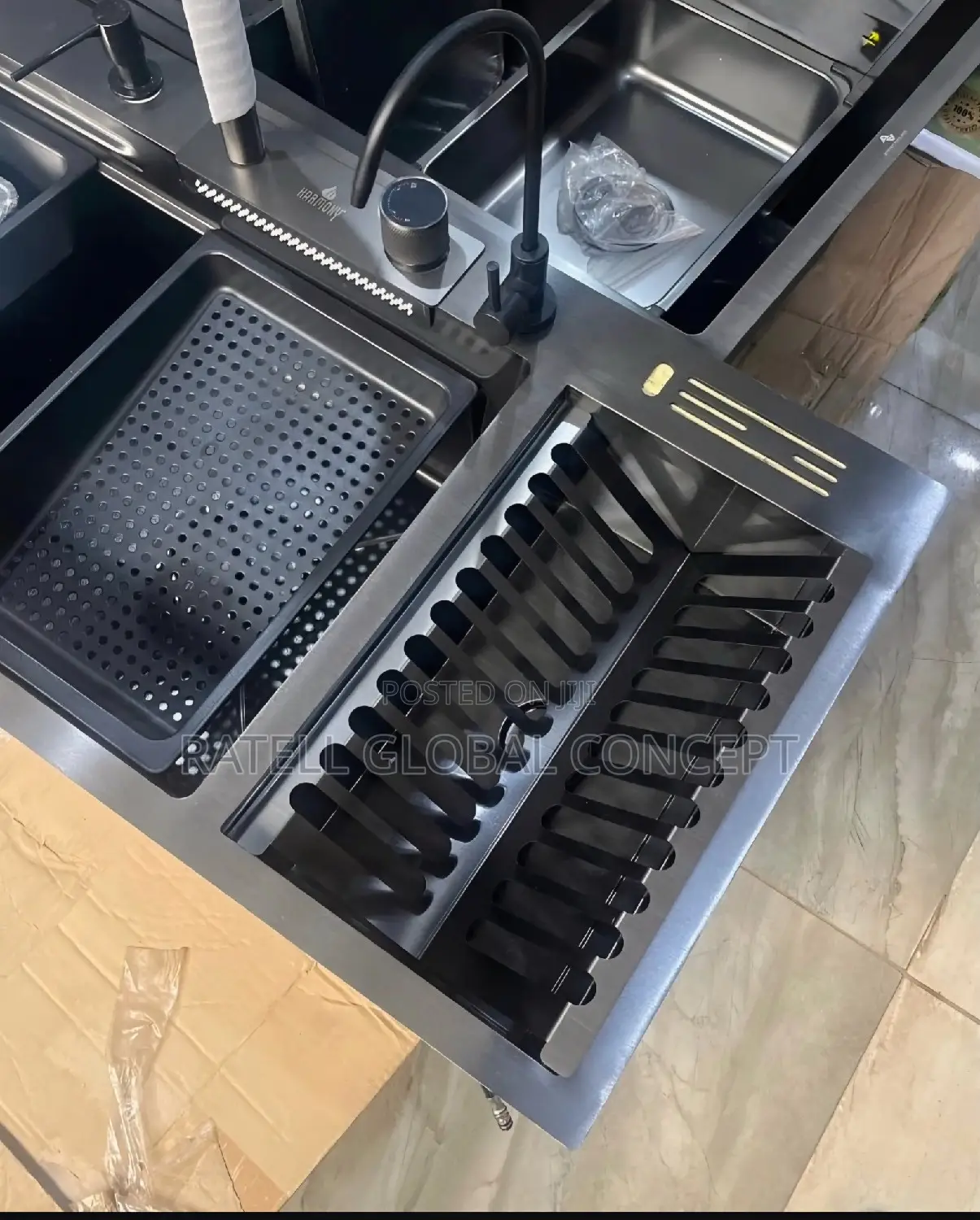 Muti-Function Kitchen Sink With Dish Drainer