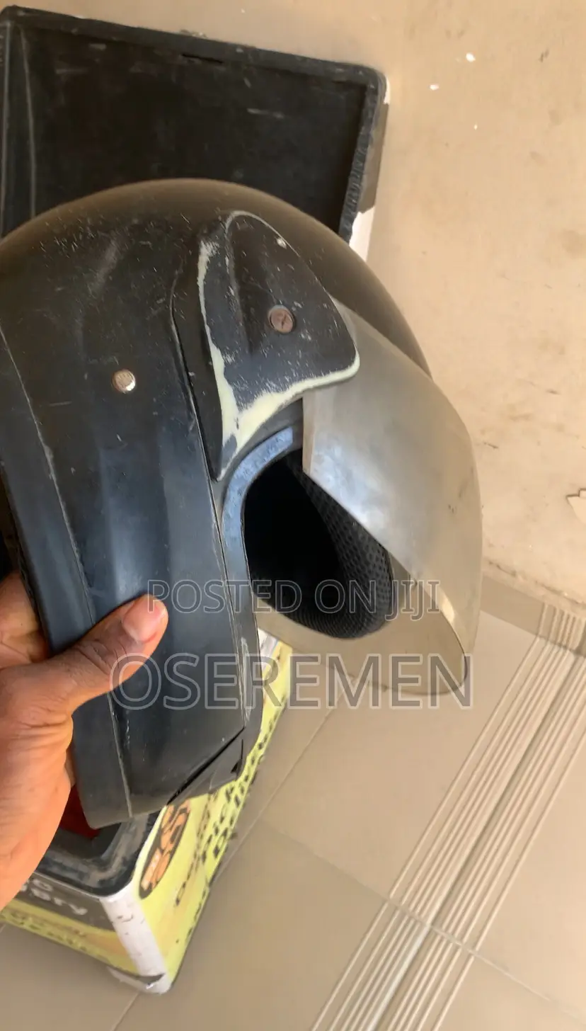 Used Helmet and Dispatch Box