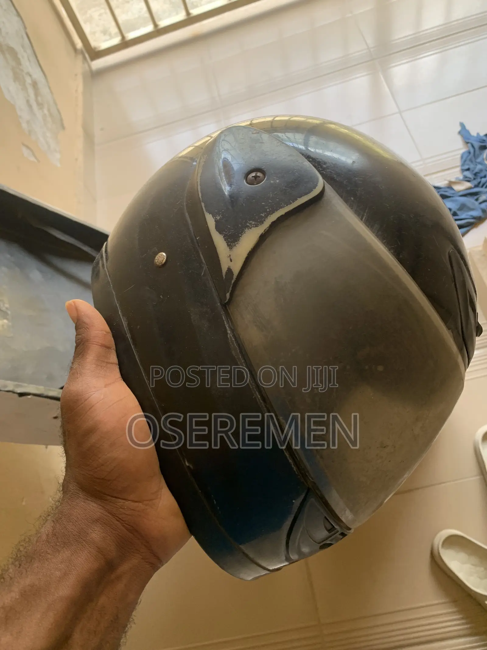 Used Helmet and Dispatch Box
