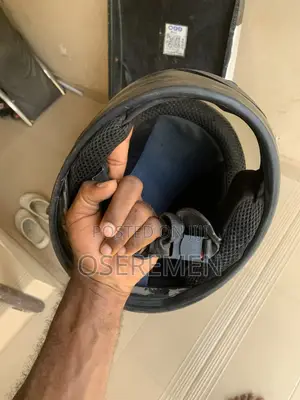 Used Helmet and Dispatch Box