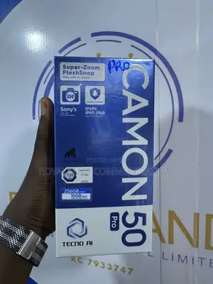 New Tecno Camon 50 Pro 256 GB Black