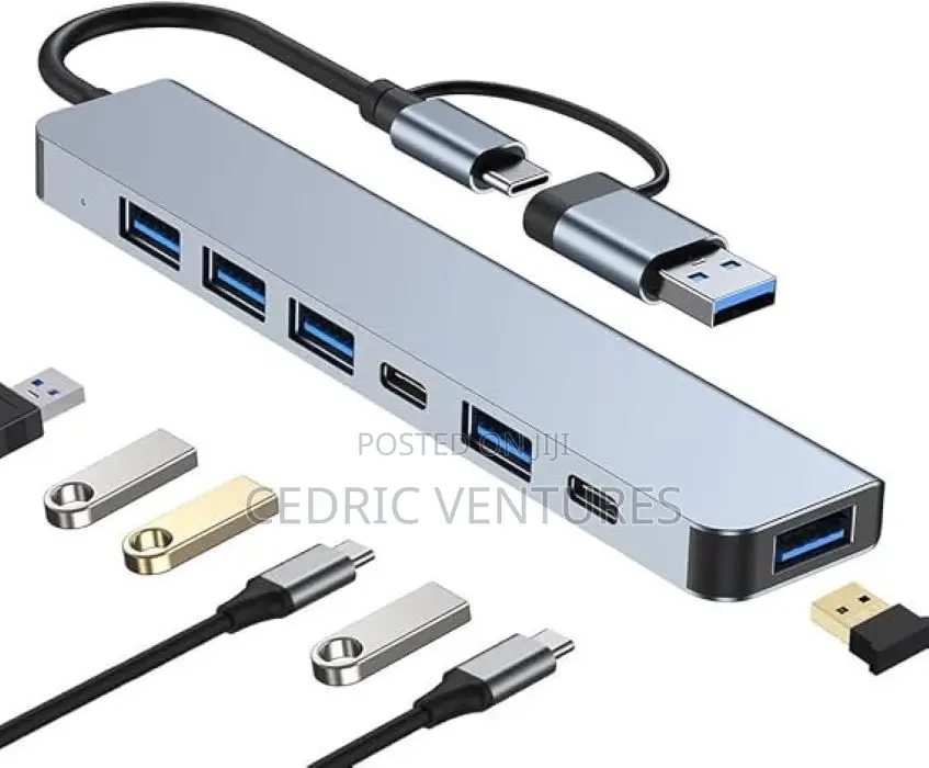 7in1 Usb Hub Splitter Usb Extension