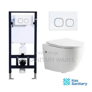 White Concealed Water Closet