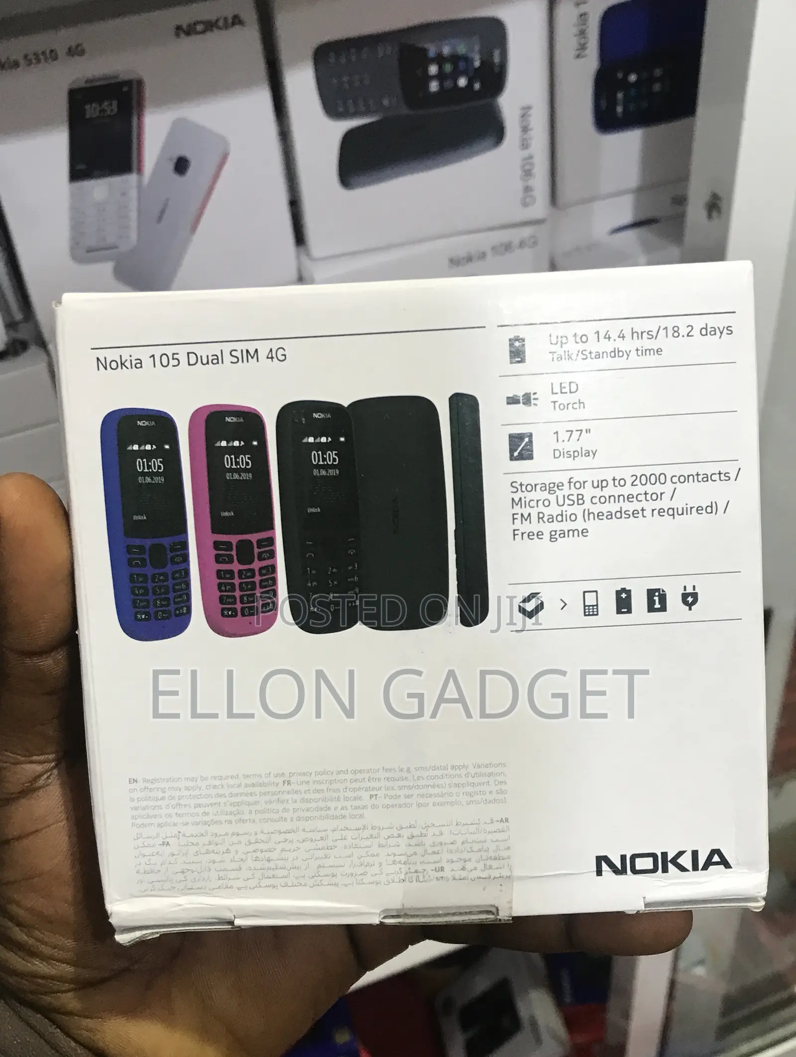 New Nokia 105 4G Black