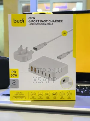 Budi 60w Gan Fast Charger 6-Ports