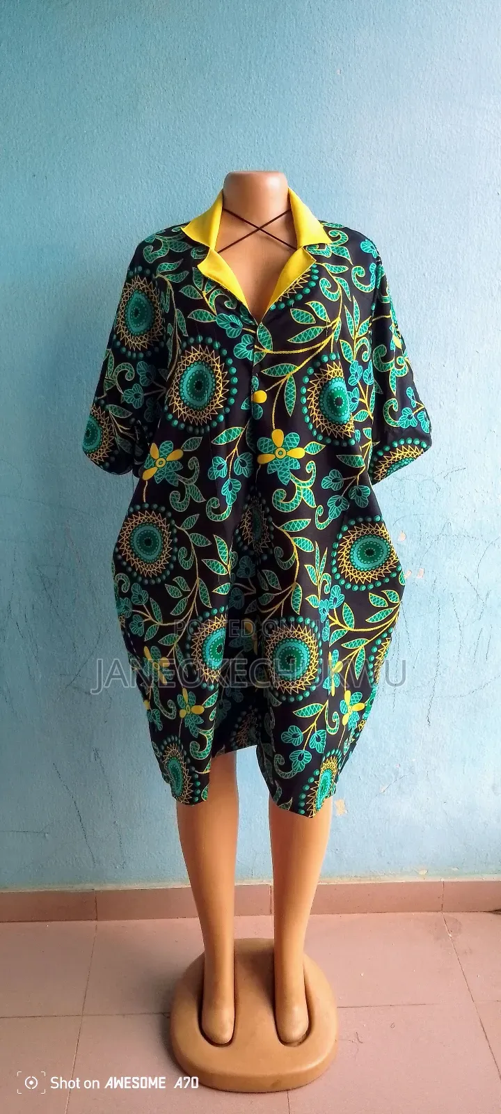 Ankara Bubu With Blazer Collar