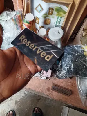 Black Reserved Sign
