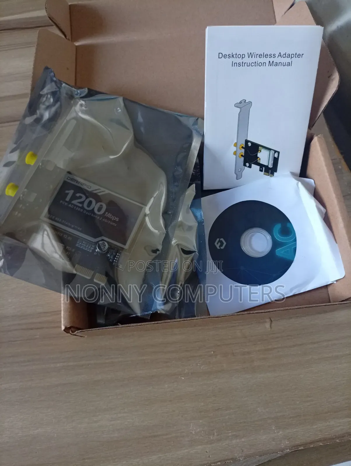 Pcie M.2 NGFF Wifi Bluetooth Adapter With Dual Antennas