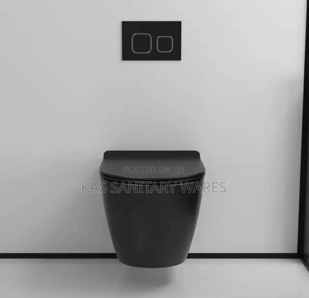 Black Concealed Water Closet