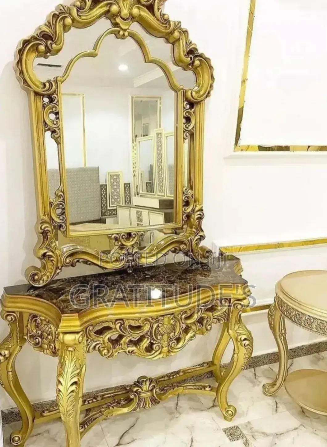 Royal Mirror Console Table