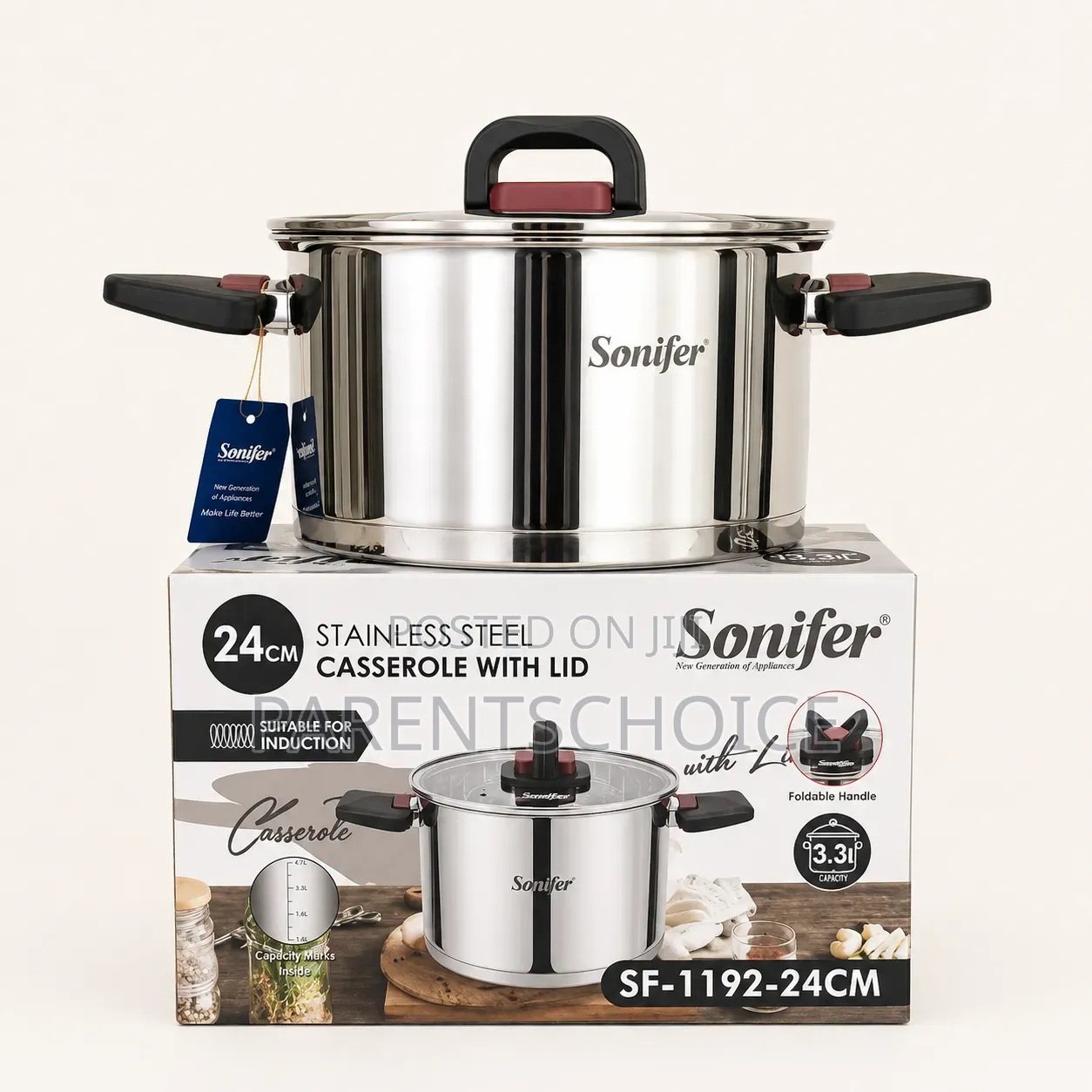 Sonifer Stainless Pot - 20cm / 24 Cm