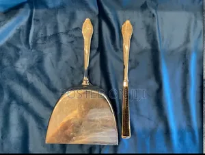 Sliver Plated Table Crumb Dustpan and Brush