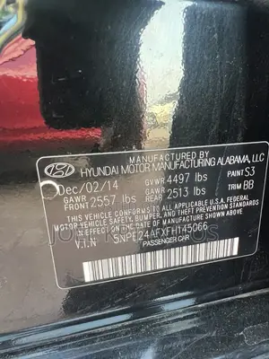 Hyundai Sonata 2015 Black