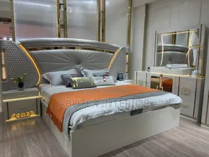 Executive Classic Durable Imported Set of Bed With 2 Drawers and Locks