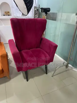 High Single Seater Fabric Sofa Armchair Wine Bucket Tub Chair