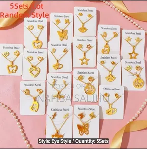 Ta-N001 Fashion Necklace Set Gold Silver Jewelry