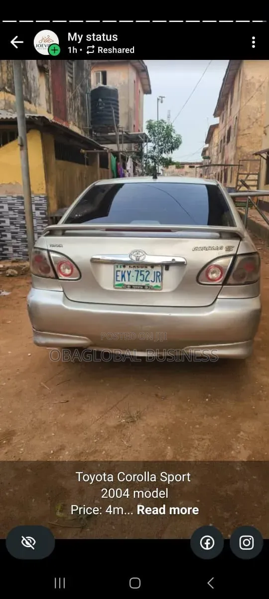 Toyota Corolla 2004 Silver