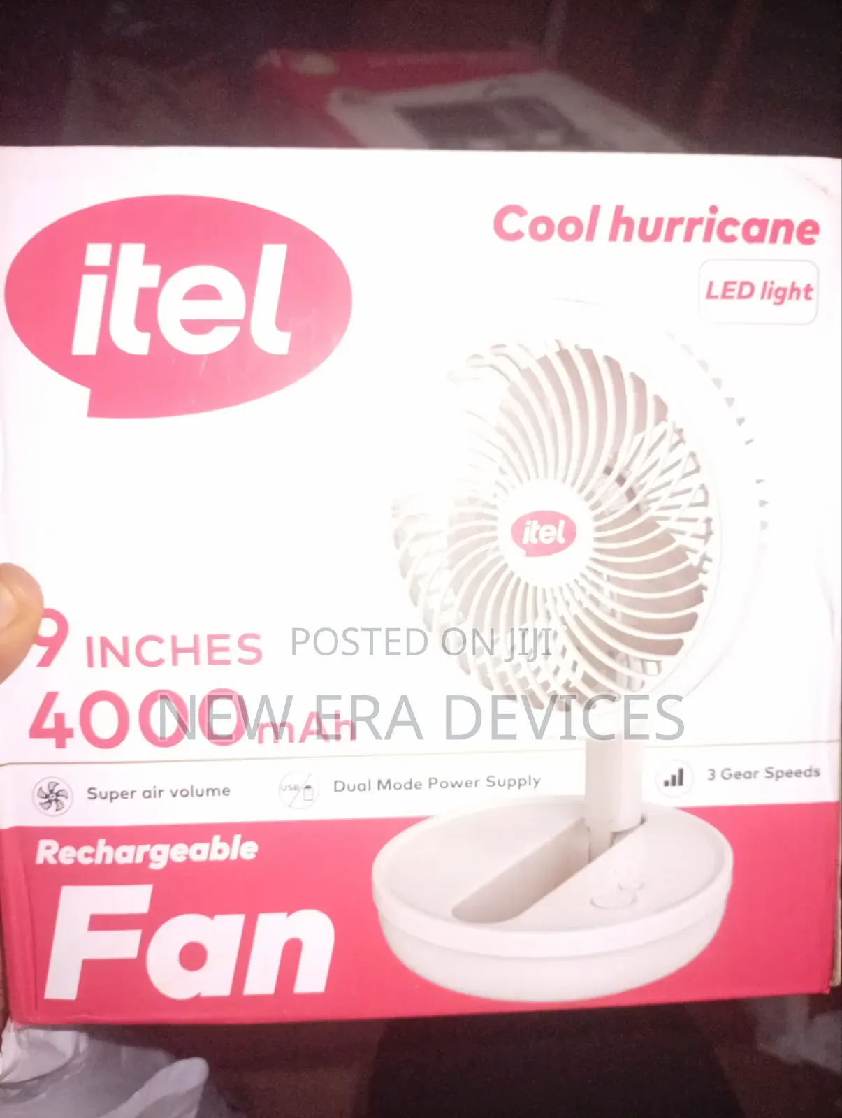 Itel Rechargeable Fan