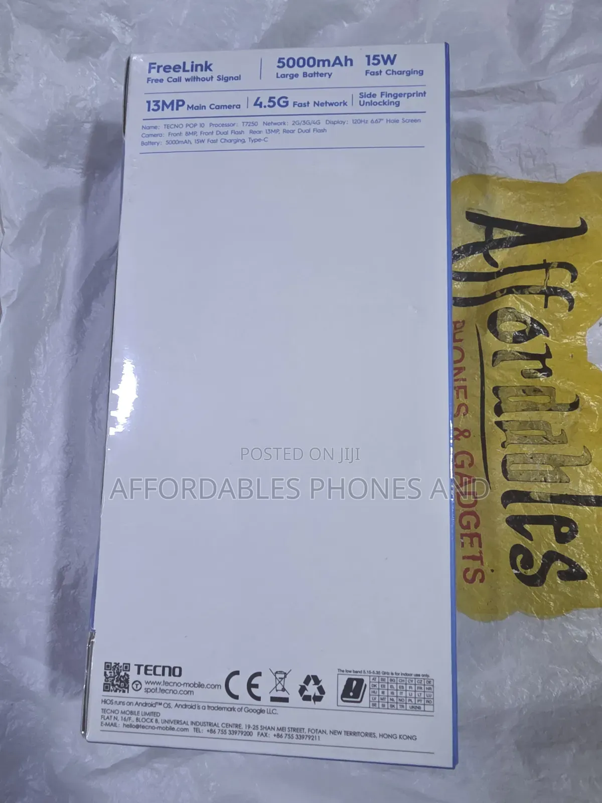 New Tecno Pop 10 64 GB Black