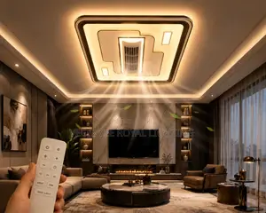 AC Fan Light With Remote - For Living Room, Waiting Room
