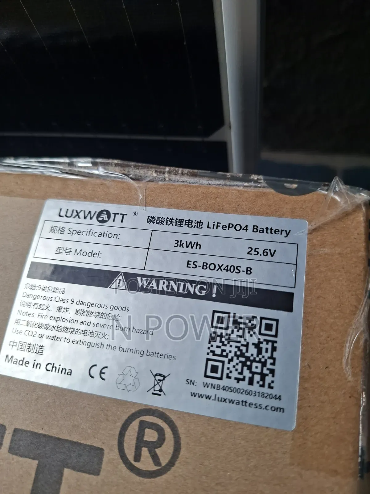 Luxwatt Solar 3kwh/24v Lithium Battery