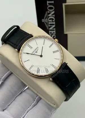 High Quality Luxury Longines Men Genuine Leather Wristwatch