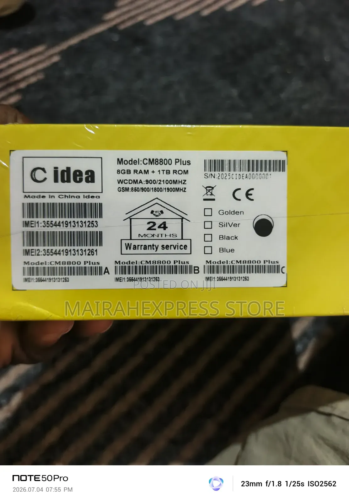 New C idea CM8800 Plus 1 TB Silver