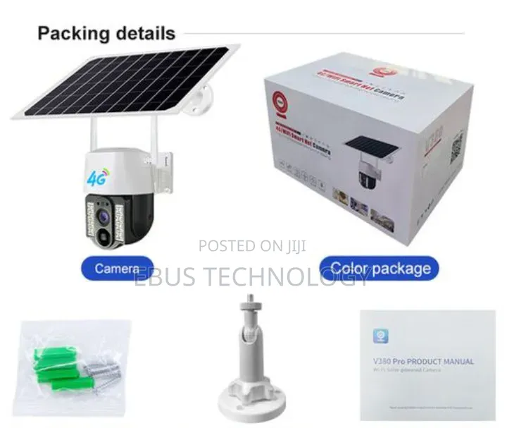 V380 Pro Single Lens 4g Solar PTZ Camera