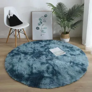 Fluffy Plush Round Rug