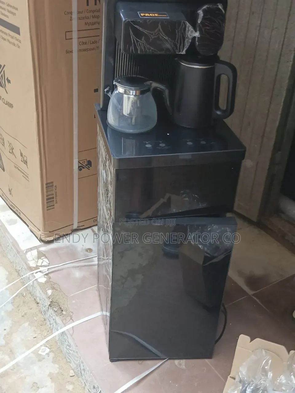 Multi Function Black Water Dispenser With Kettle and Jug for Tea