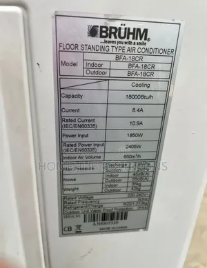 2hp Bruhm Standing Ac