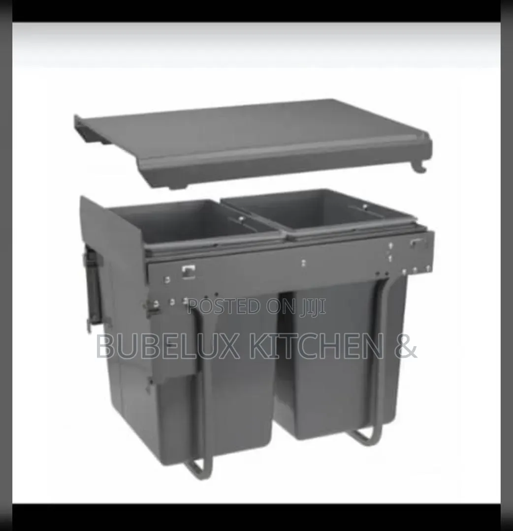 Double Pull-Out Trash Bin | 2-in-1 Kitchen Waste Cabinet |Brand New