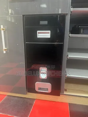 Premium Kitchen Cabinet With Built-in Rice Dispenser Storage Unit