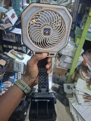 Led Fan Lamp Folding Air Circulator 3 Speed Rechargeable Clip Fan