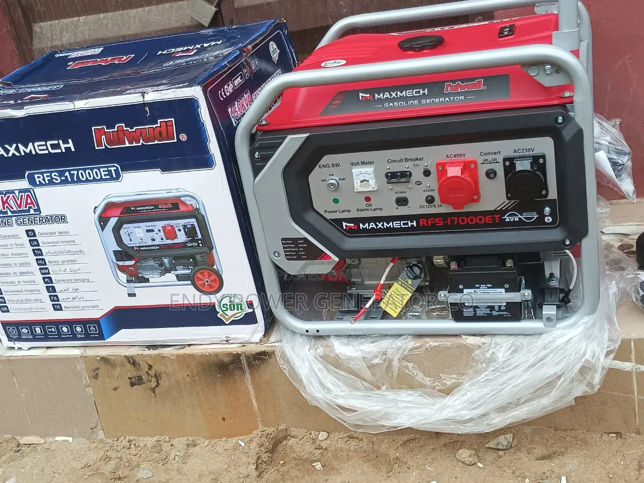 3 Phase Maxmech Full Copper Coil Generator Set